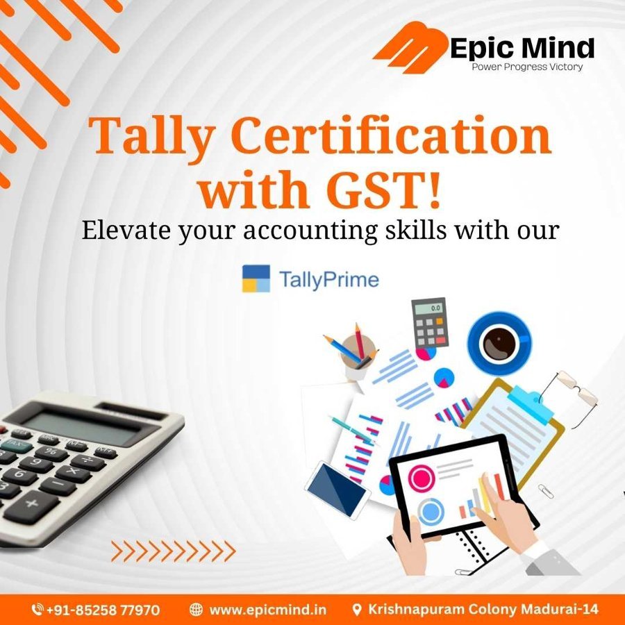 Tally with GST course — Epic Mind Madurai